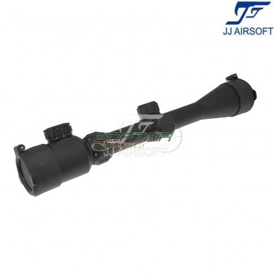 3-9x40E BLACK scope with rings jj airsoft (ja-5368-bk)