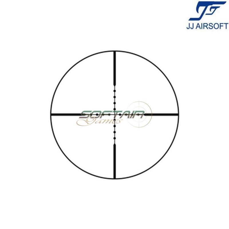 3-9x40E BLACK scope with rings jj airsoft (ja-5368-bk)