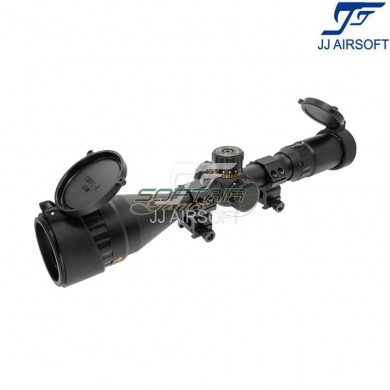 Scope 4.5-18×44 AOL red/green/blue reticle BLACK with extender jj airsoft (ja-5379-bk)