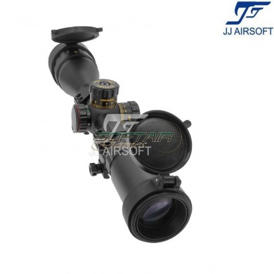 Ottica 4.5-18×44 AOL rosso/verde/blue reticolo NERA con estensione jj airsoft (ja-5379-bk)