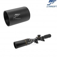 Ottica 4.5-18×44 AOL rosso/verde/blue reticolo NERA con estensione jj airsoft (ja-5379-bk)