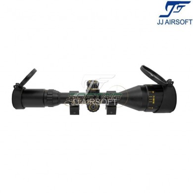Scope 4-16×50 AOL red/green/blue reticle BLACK with extender jj airsoft (ja-5381-bk)
