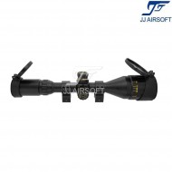 Ottica 4-16×50 AOL rosso/verde/blue reticolo NERA con estensione jj airsoft (ja-5381-bk)
