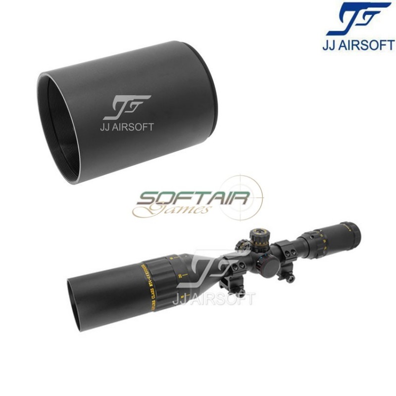 Ottica 4-16×50 AOL rosso/verde/blue reticolo NERA con estensione jj airsoft (ja-5381-bk)