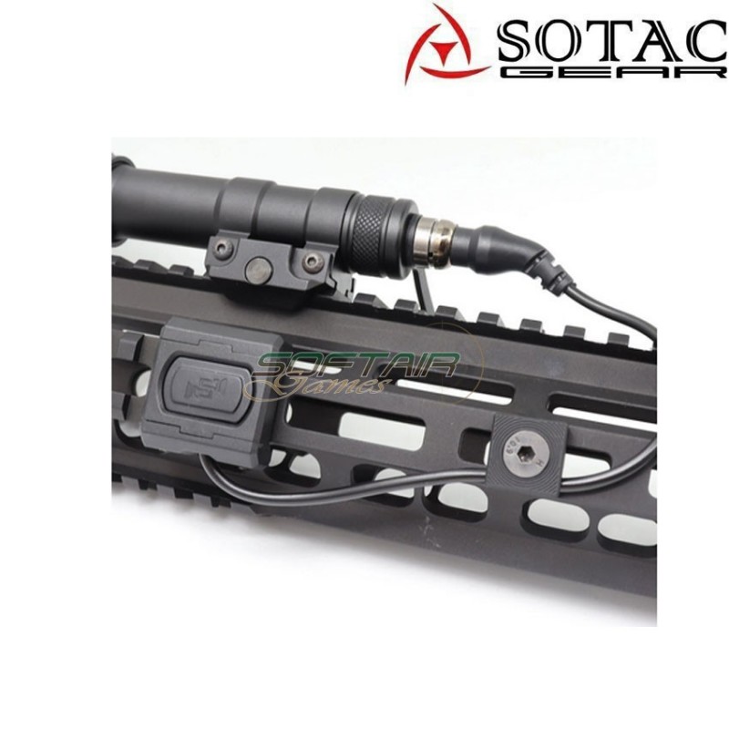 MOD-D BLACK tactical button for flashlight sotac (sg-mod-d-bk)