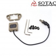 MOD-D bottone tattico DARK EARTH per torcia sotac (sg-mod-d-de)