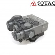 Dbal-a2 peq laser/ir point & illuminator GREY sotac gear (sg-jgq-4-gy-red)