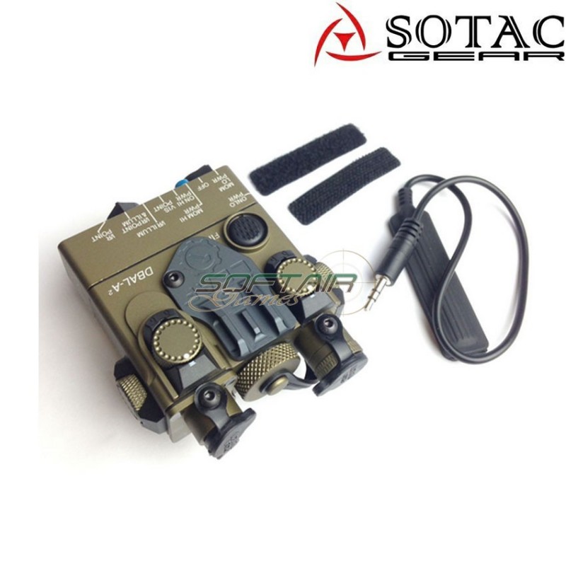 Dbal-a2 peq GREEN laser/flashlight/ir point DARK EARTH sotac gear (sg-jgq-3-de-green)