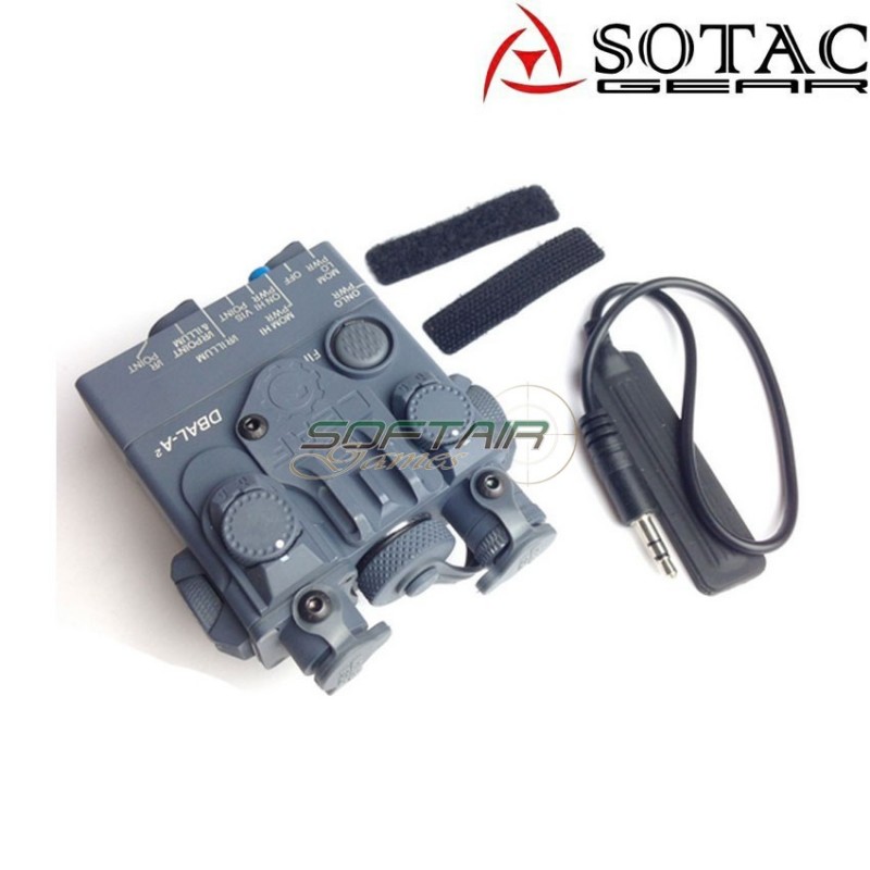 Dbal-a2 peq GREEN laser/torcia/ir point GRIGIO sotac gear (sg-jgq-3-gy-green)