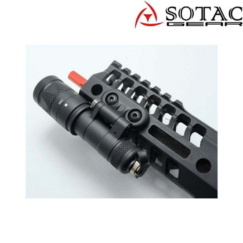 Flashlight off set mount DF adjustable LC BLACK sotac (sg-df-bk)