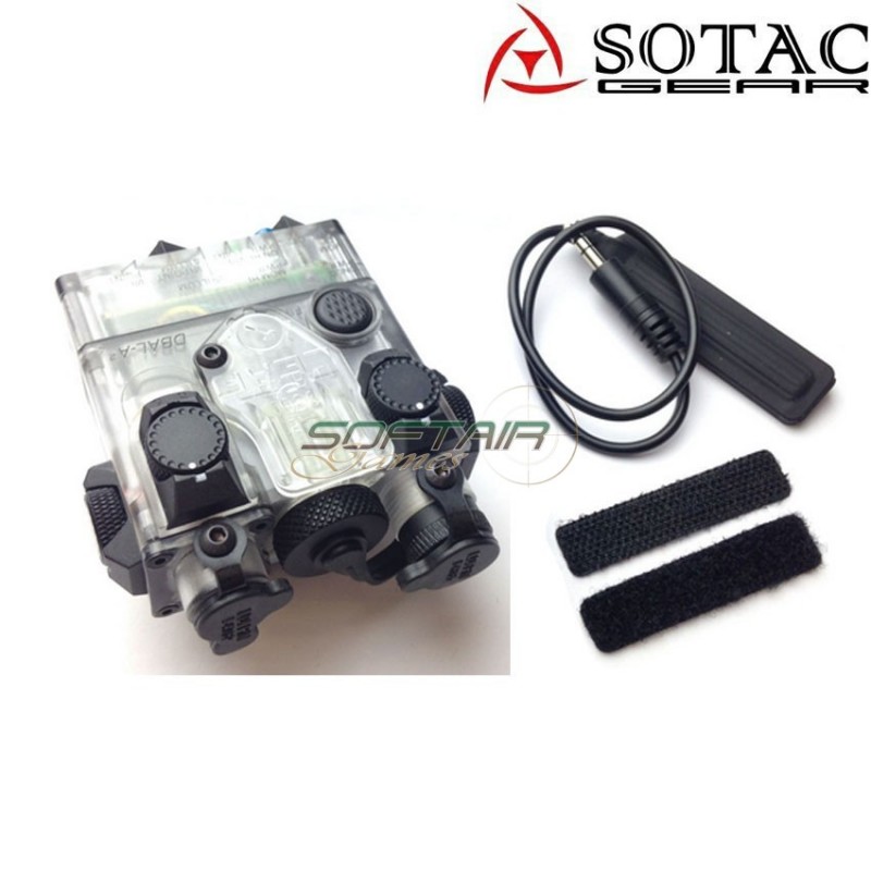 Dbal-a2 peq RED laser/torcia TRASPARENTE sotac gear (sg-jgq-05-tr-red)