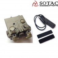 Dbal-a2 peq GREEN laser/torcia DARK EARTH sotac gear (sg-jgq-05-de-green)