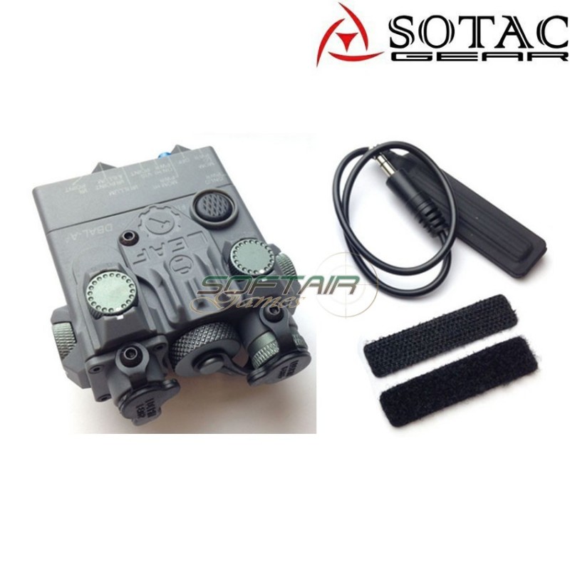 Dbal-a2 peq GREEN laser/flashlight GREY sotac gear (sg-jgq-05-gy-green)