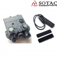 Dbal-a2 peq GREEN laser/flashlight GREY sotac gear (sg-jgq-05-gy-green)