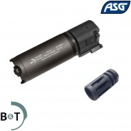 Silenziatore ROTEX-V blast QD 130mm GRIGIO b&t asg (asg-asg291-gr)