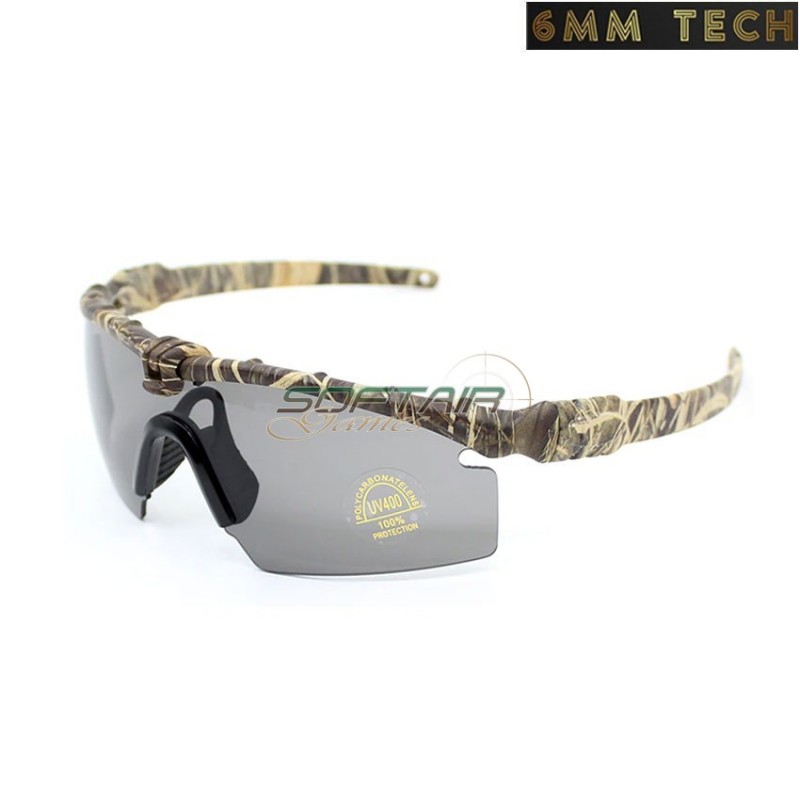 Kit occhiale ARMY style CAMO 6MM TECH (6mmt-29-camo)