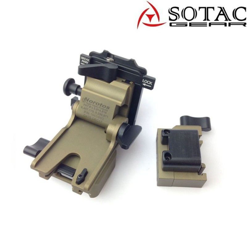 Mount helmet NVG-01 set DARK EARTH sotac (sg-nvg-01-de)