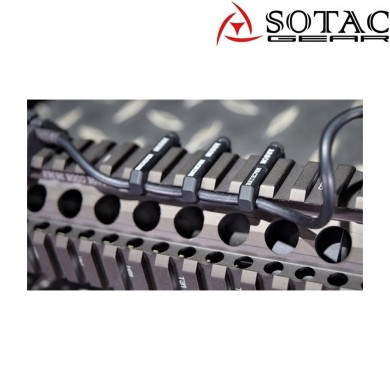 Wire guide system clip ARS. style per 20mm RAIL NERO sotac (sg-jq-091-bk)