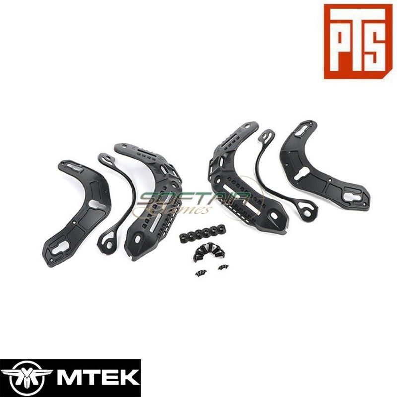 MTEK FLUX LC Accessory Rails BLACK pts® (pts-mf102140307)
