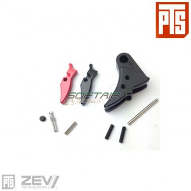 ZEV Fulcrum Adjustable Trigger TM GLOCK NERO/ROSSO pts® (pts-zv013490307)