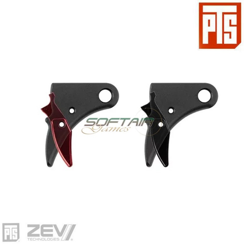 ZEV Fulcrum Adjustable Trigger TM GLOCK NERO/ROSSO pts® (pts-zv013490307)