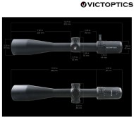 Scope S4 6-24x50 MDL Riflescope BLACK victoptics (vi-opsl17)