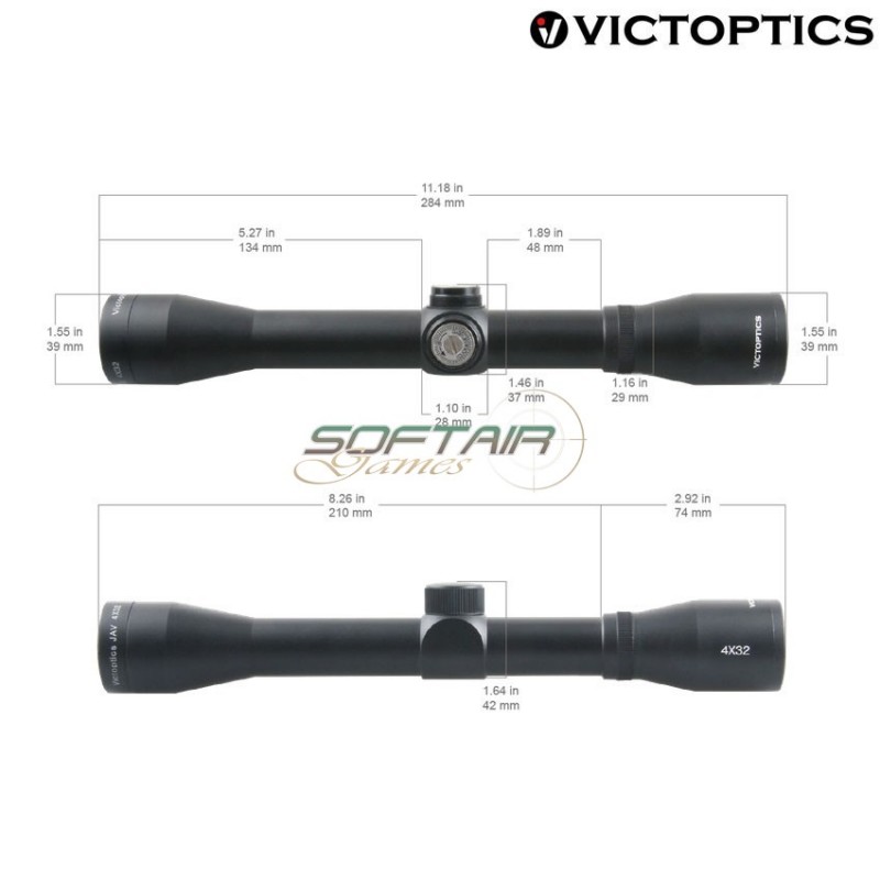 Scope JAV 4x32 BLACK victoptics (vi-opsl19)