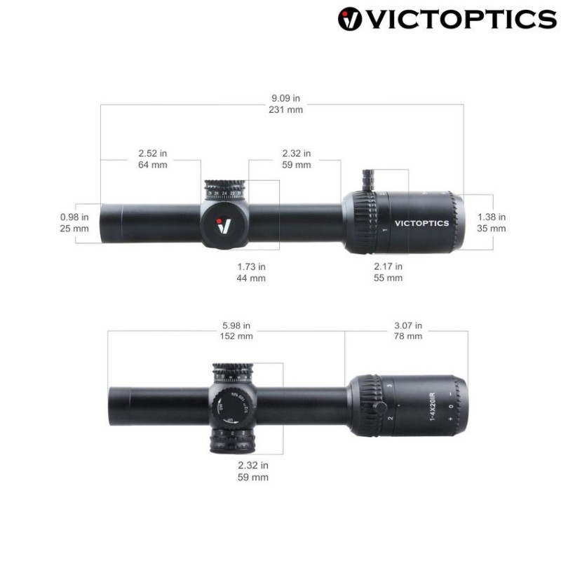 Scope ZOD 1-4x20IR BLACK victoptics (vi-opsl21) Scope ZOD 1-4x20IR BLACK victoptics (vi-opsl21)