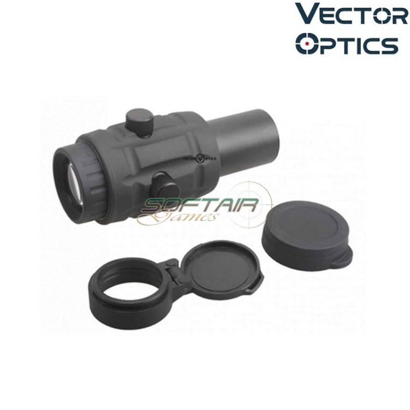 Scope 4x Magnifier w/Flip Side Mount BLACK vector optics (ve-scot-29) Scope 4x Magnifier w/Flip Side Mount BLACK vector optics (ve-scot-29)