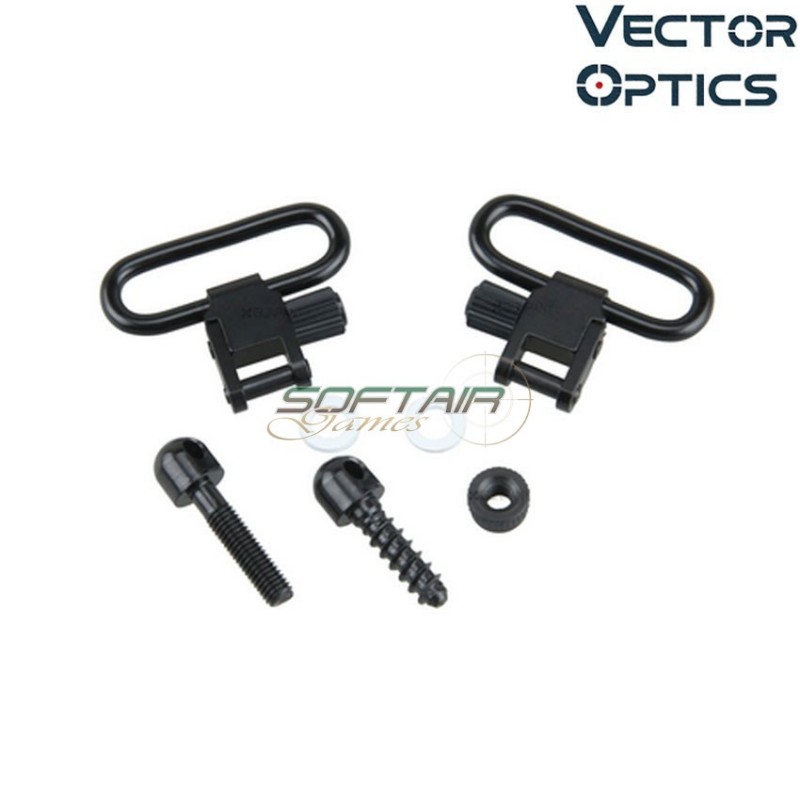 Steel 1.25 Inch Sling Swivels Locking QD Mount BLACK vector optics (ve-guss-02)
