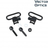 Steel 1.25 Inch Sling Swivels Locking QD Mount BLACK vector optics (ve-guss-02)