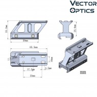 1.0" Profile Cantilever Picatinny Riser Mount NERO vector optics (ve-mav-p10) 1.0" Profile Cantilever Picatinny Riser Mount NERO vector optics (ve-mav-p10)
