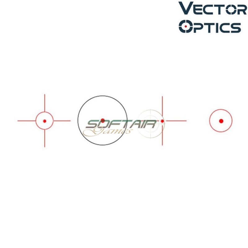 Sable 1x25x34 Red Dot Sight BLACK vector optics (ve-scrd-06)