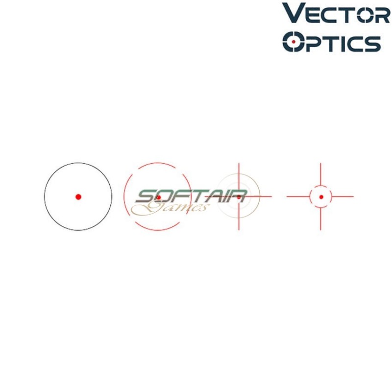Ratchet 1x23x34 Red Dot Sight BLACK vector optics (ve-scrd-23)
