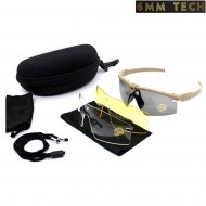 Kit occhiale ARMY style TAN 6MM TECH (6mmt-29-tan)