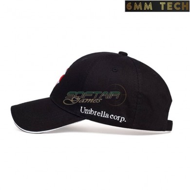 Baseball cap UMBRELLA CORP. style BLACK 6MM TECH (6mmt-32-bk)