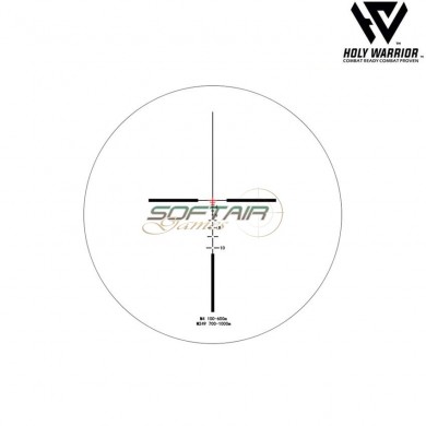 Ottica 4X ACOG TA31 RED fiber mod.1 NERO holy warrior (hwr-48-bk)