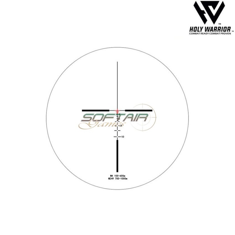 Scope 4X ACOG TA31 RED fiber mod.1 NERO holy warrior (hwr-48-bk) Scope 4X ACOG TA31 RED fiber mod.1 NERO holy warrior (hwr-48-bk)