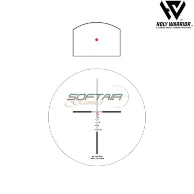 Ottica 4X ACOG TA31 RED fiber mod.1 NERO + RMR holy warrior (hwr-53-bk)