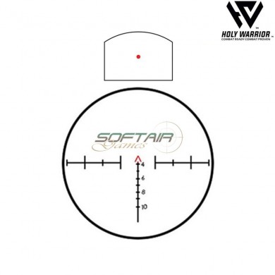 Ottica 4X ACOG TA31-D RED fiber NERO + RMR holy warrior (hwr-54-bk)