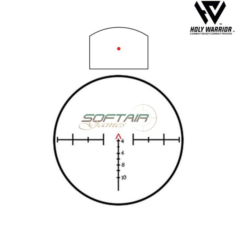 Scope 4X ACOG TA31-D RED fiber BLACK + RMR holy warrior (hwr-54-bk)