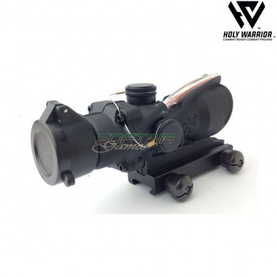 Ottica 4X ACOG TA31-A4 RED fiber NERO holy warrior (hwr-56-bk)