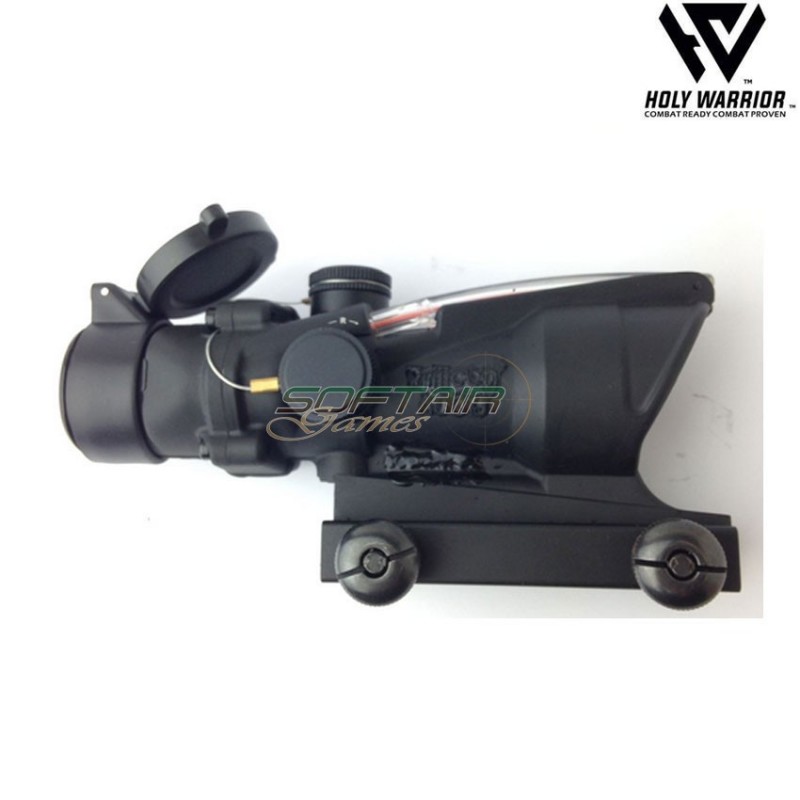 Ottica 4X ACOG TA31-A4 RED fiber NERO holy warrior (hwr-56-bk)