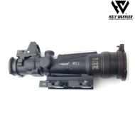 Ottica 5X TA11 sniper ACOG RED fiber NERO + LAR. mount + RMR holy warrior (hwr-55-bk)