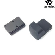 Ottica 5X TA11 sniper ACOG RED fiber NERO + LAR. mount + RMR holy warrior (hwr-55-bk)