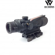 Ottica 5X TA11 std. ACOG RED fiber NERO + LAR. mount holy warrior (hwr-59-bk)
