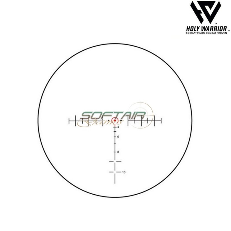 Scope 5X TA11 std. ACOG RED fiber BLACK + LAR. mount holy warrior (hwr-59-bk)