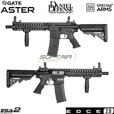 Electric rifle Daniel Defense® SA-E19 MK18 mod1 version edge 2.0™ BLACK specna arms® (spe-01-030434)