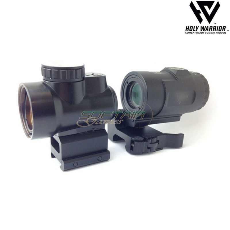 Combo set dot MRO + TJ 3X BLACK holy warrior (hwr-71-bk)