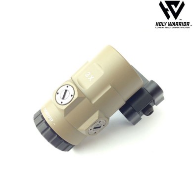 Scope TJ 3X DARK EARTH magnifier holy warrior (hwr-74-de)